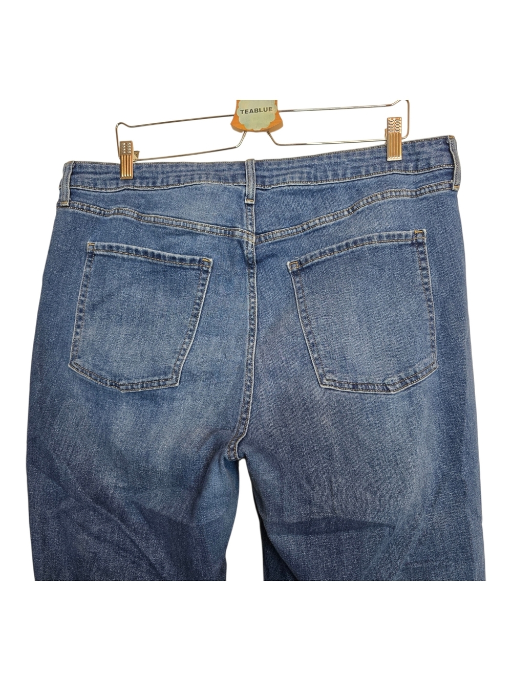 Old Navy High-Waisted Wow Wide-Leg Jeans In New Moon 18 - Picture 9 of 15